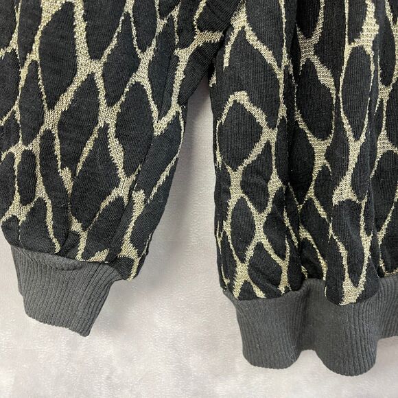 VTG 80s Teddi of California Knit Top Women L/XL Animal Print Grunge Retro Jungle - Picture 2 of 8